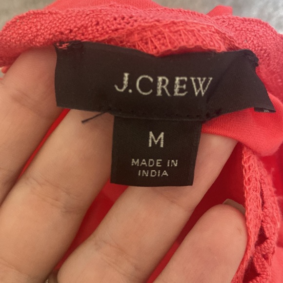 J Crew Red Eyelet Embroidered Tank Top Sz Medium - Picture 7 of 7